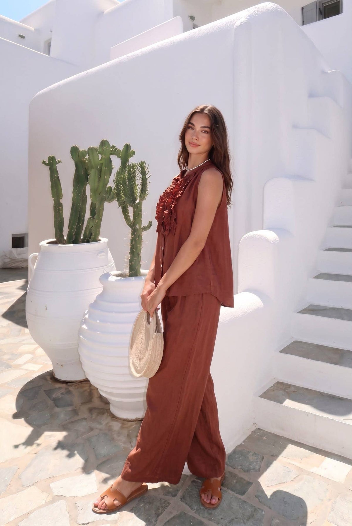 Haut Froufrou Porté Avec Le Pantalon15290 Vendu Séparément