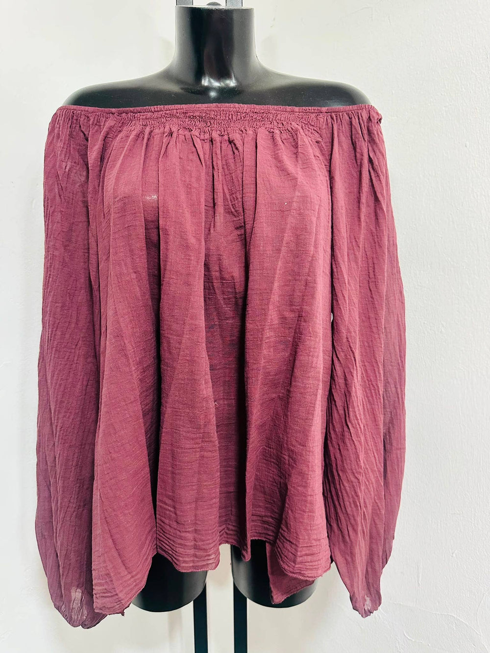Haut En Voile De Coton Porté Avec Le Pantalon13633