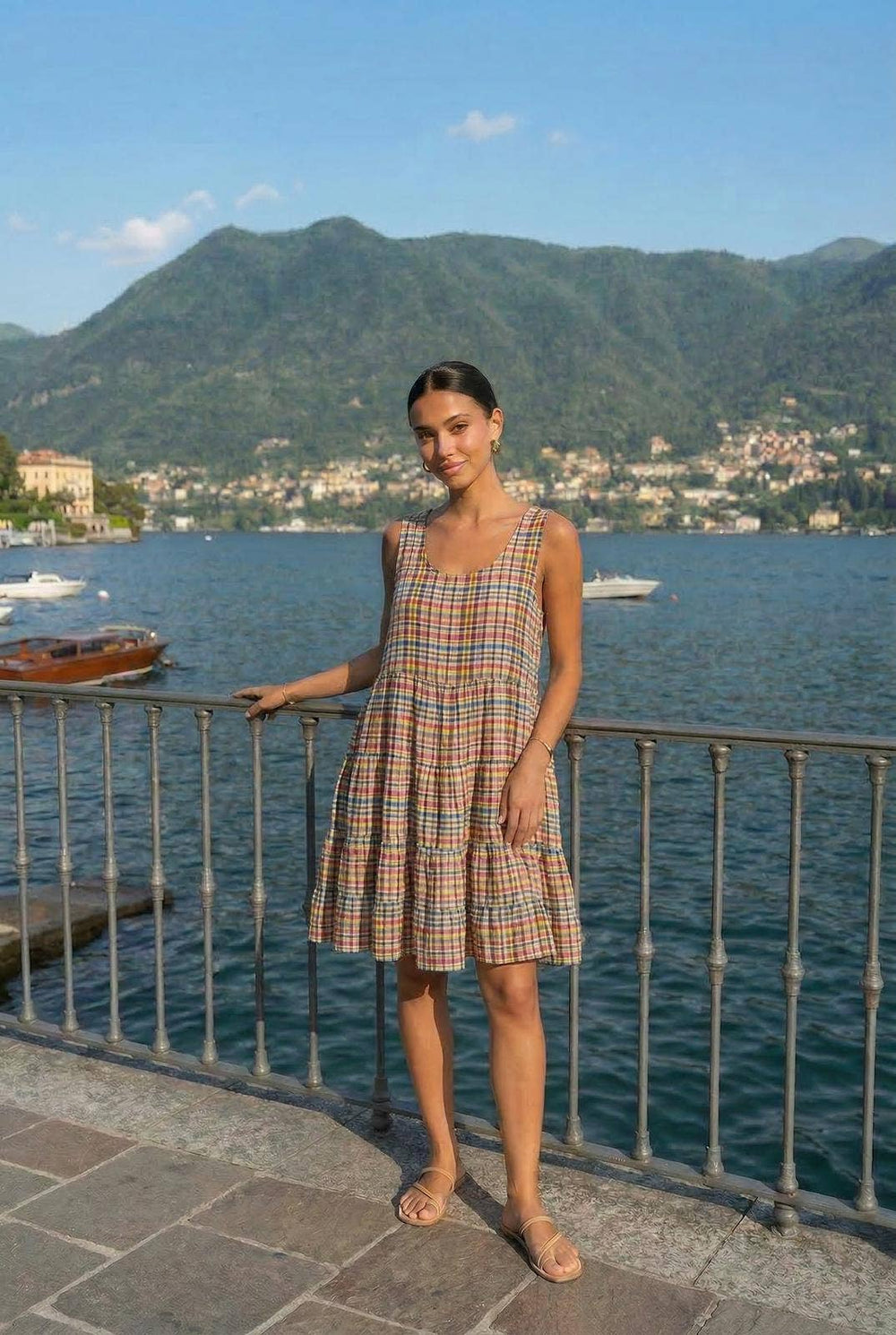 Robe Mi-Longue Vichy