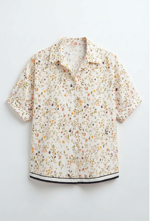 Chemise Imprimé Porté Avec Le Pantalon14018 Vendu Séparément