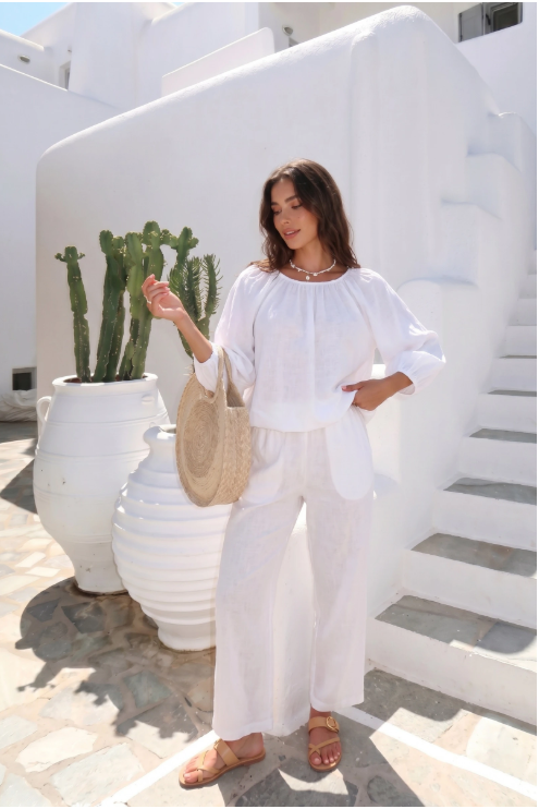 Haut En Voile De Coton Peut Se Porter Avec Le Pantalon13633