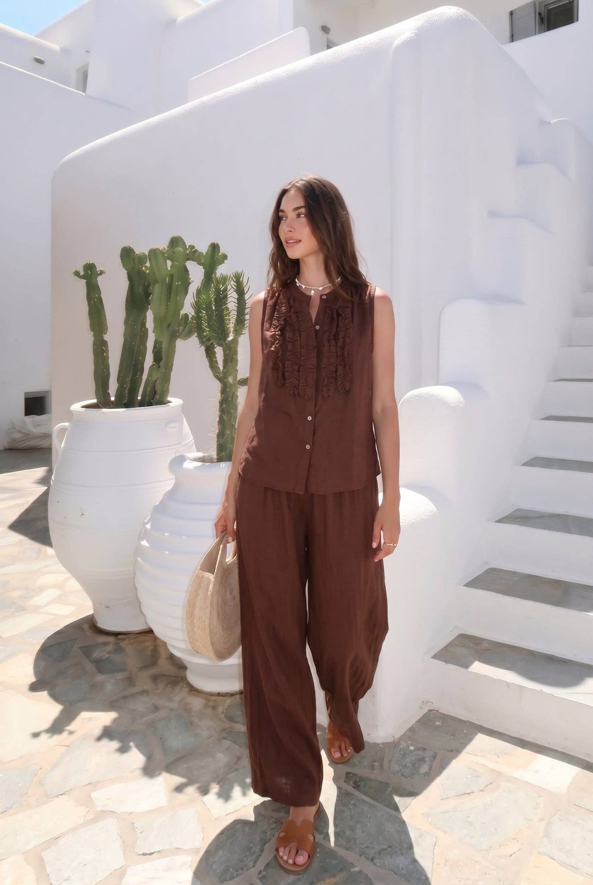 Haut Froufrou Porté Avec Le Pantalon15290 Vendu Séparément