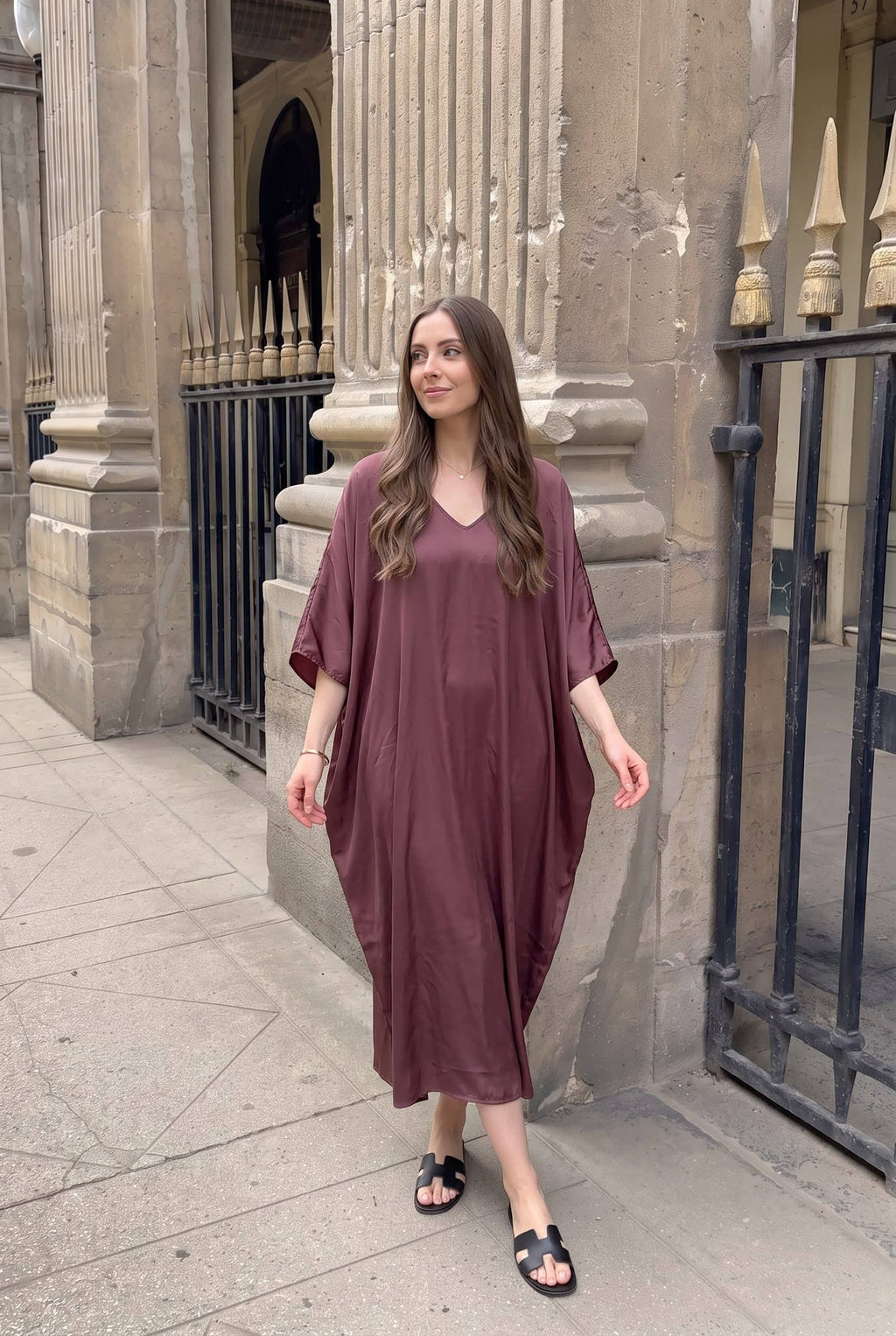 Robe Viscose Soie Oversize