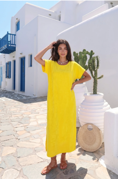 Robe En Eponge Fendue