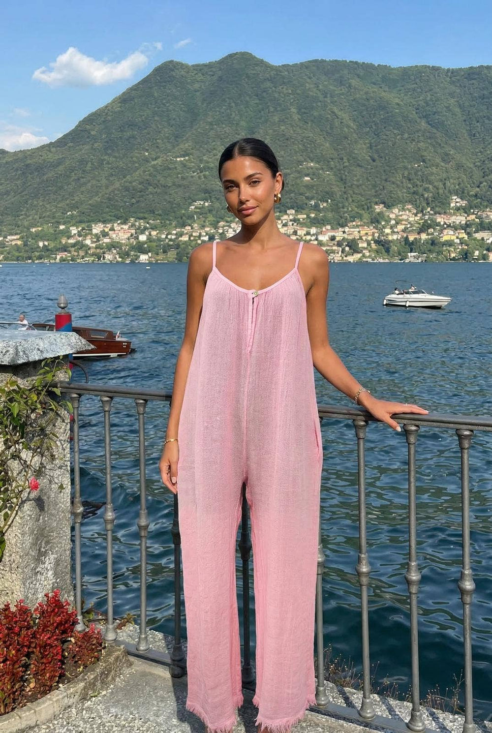 Combinaison Oversize En Coton/Lin