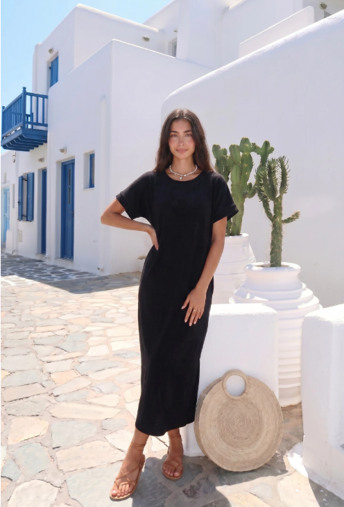 Robe En Eponge Fendue