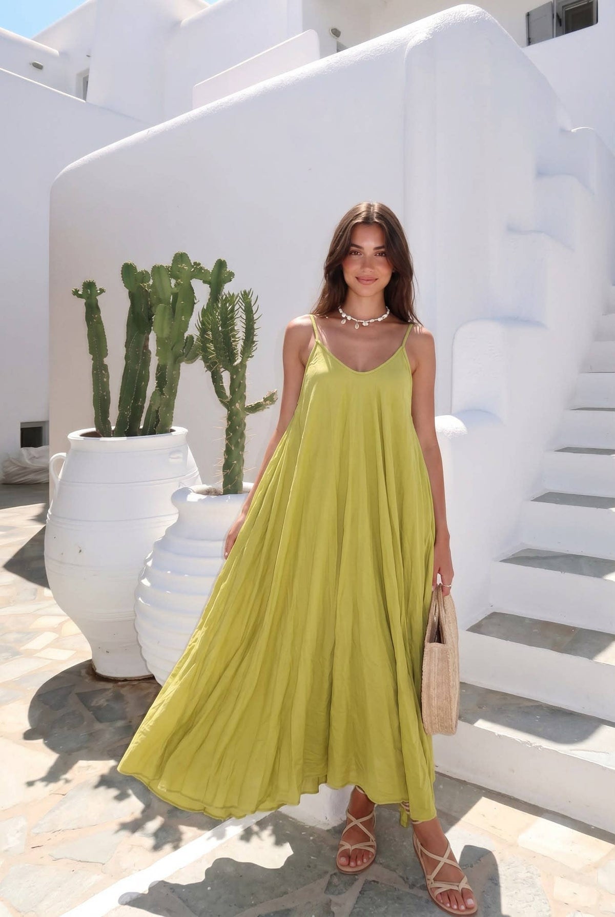 Robe Longue En Voile De Coton