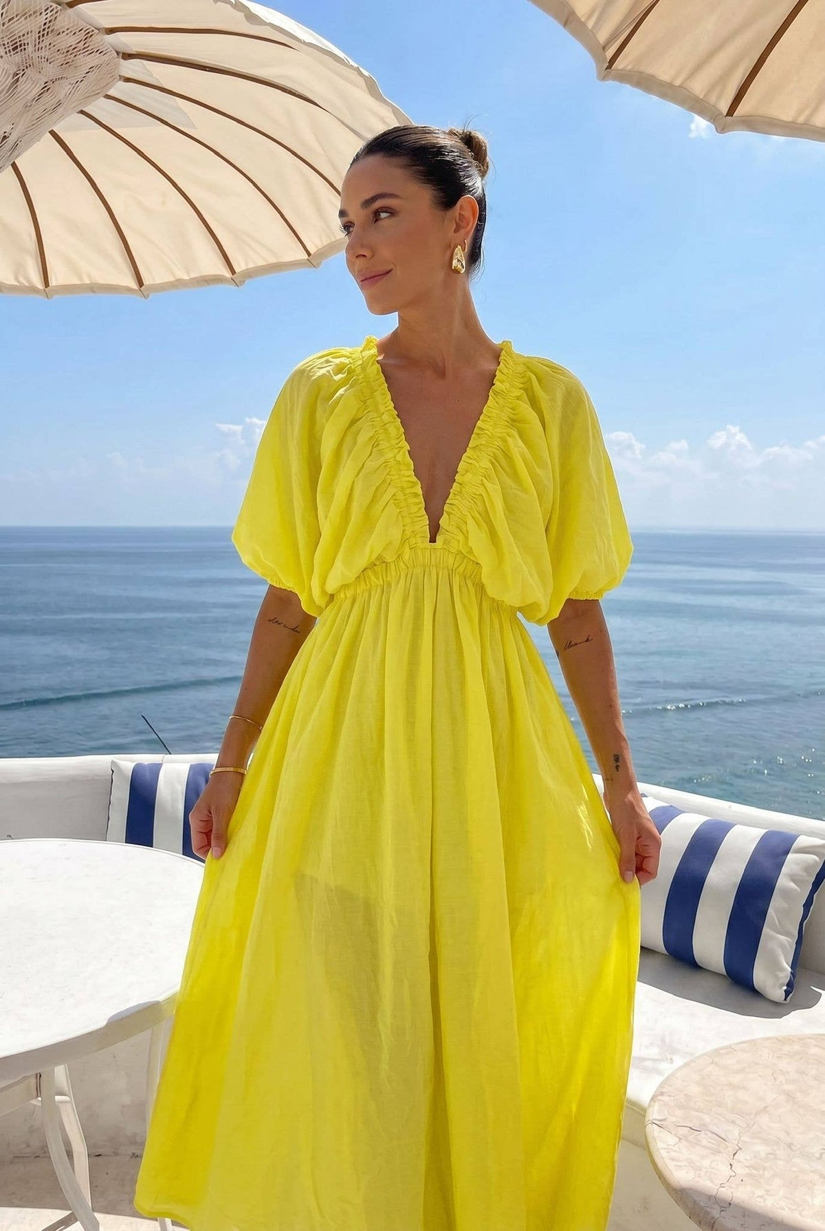 Oversized maxi-jurk
