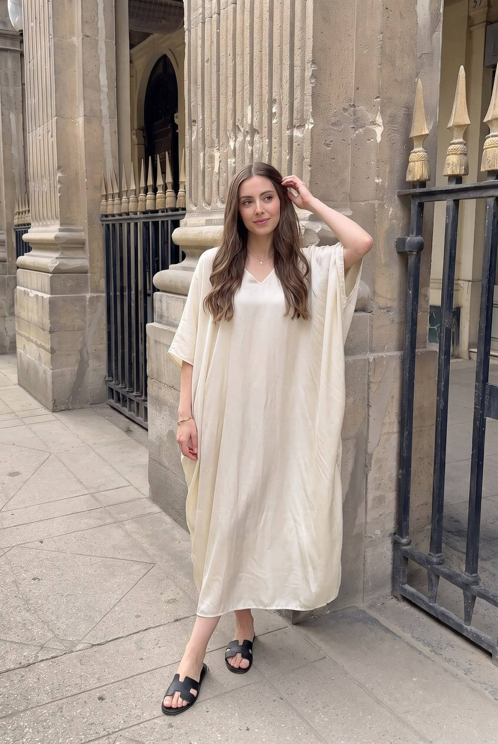 Robe Viscose Soie Oversize