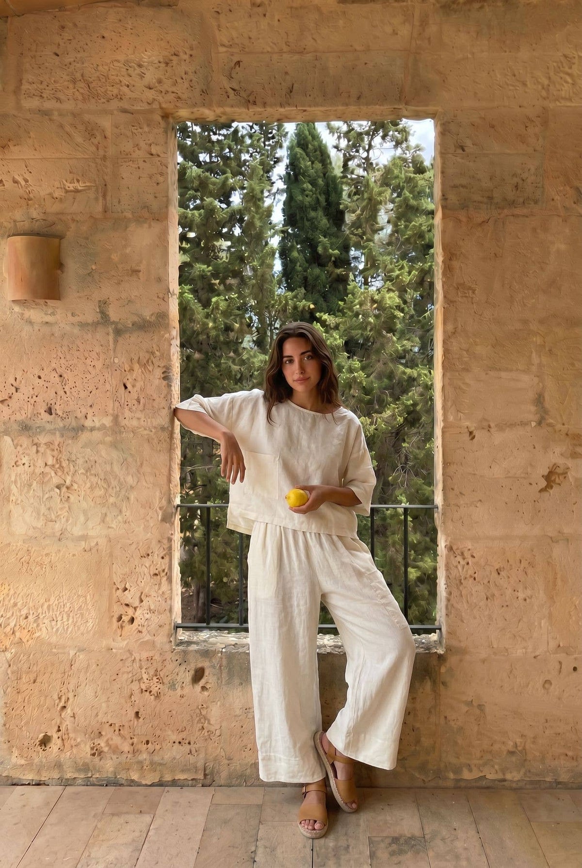 Pantalon Oversize Porté Avec Le Haut26747 Vendu Séparément