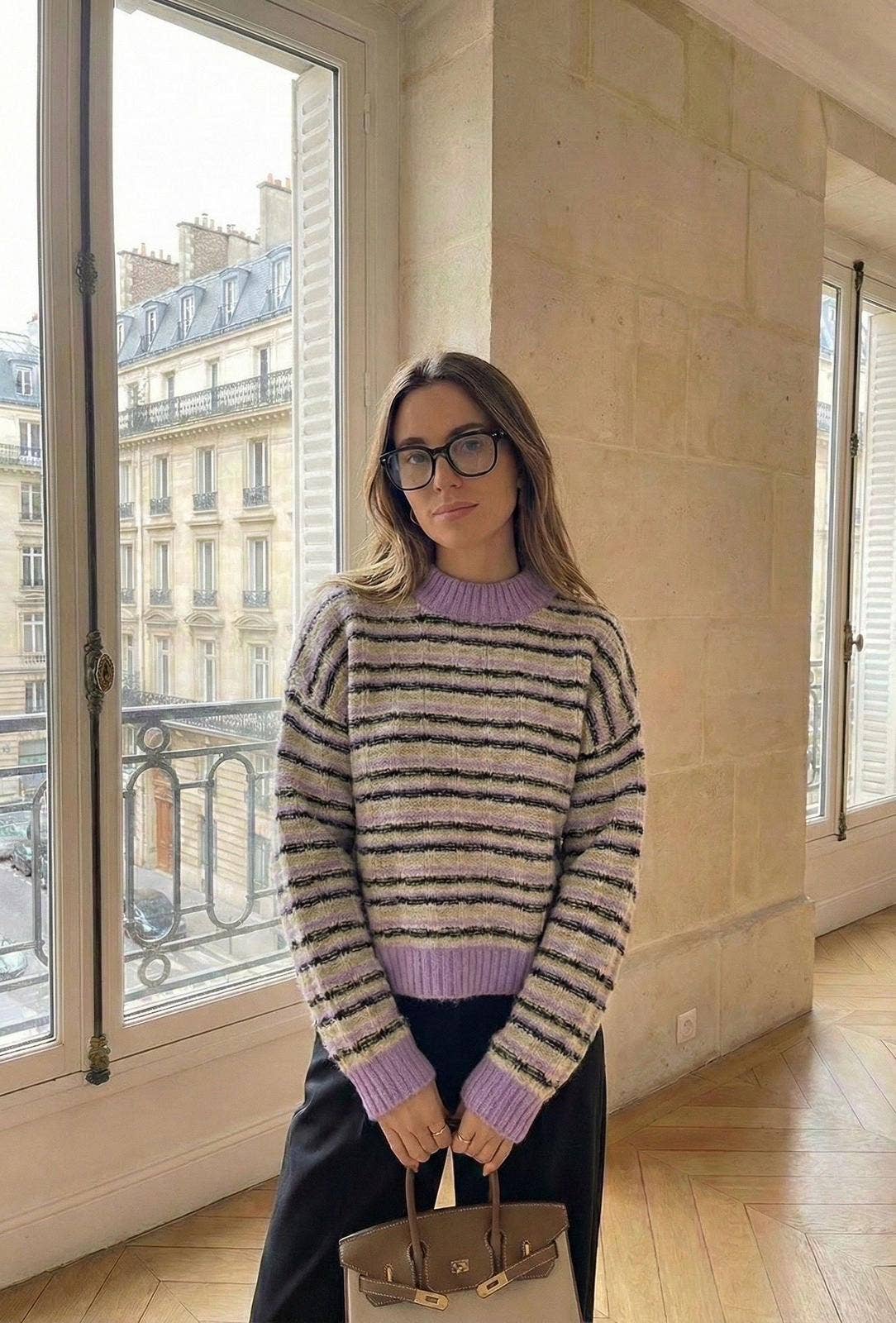 Pull Manche Longue Rayure