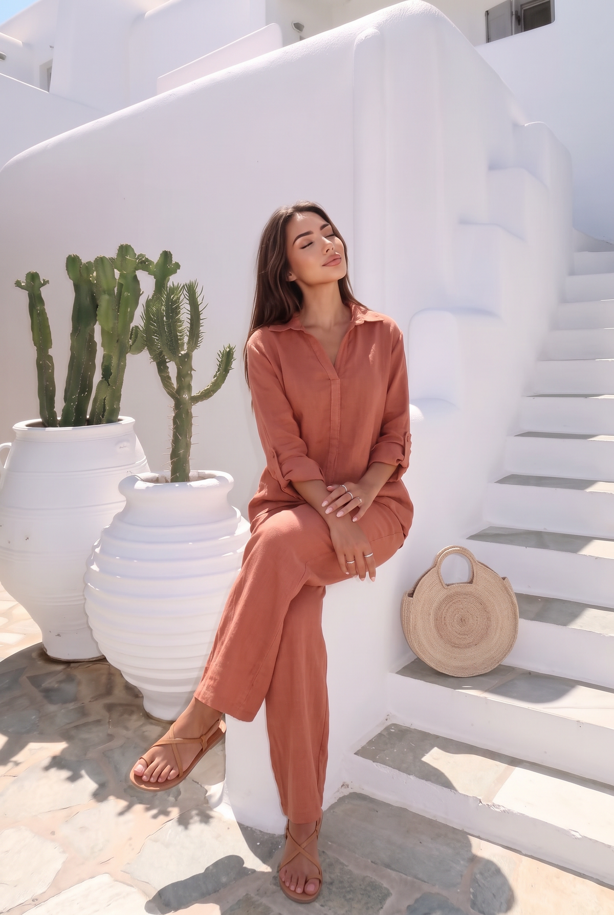 Chemise Fluide En Lin – Haut Été Chic Confort – INCERTAINES