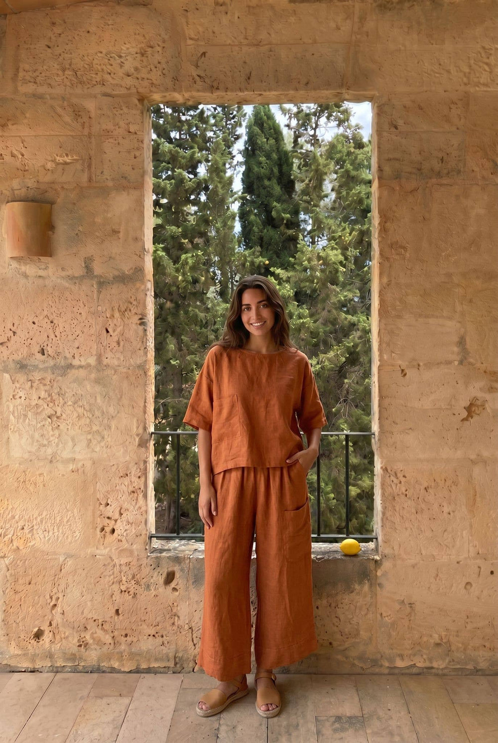 Pantalon Oversize Porté Avec Le Haut26747 Vendu Séparément