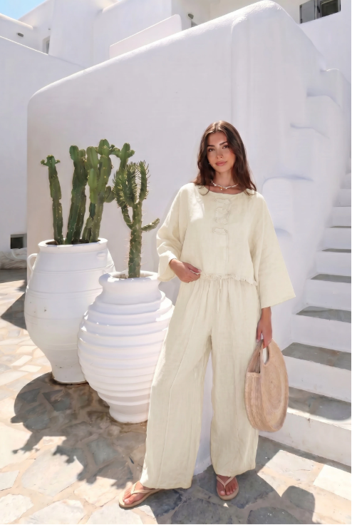 Haut Oversize Froufrou Porté Avec Le Pantalon9555 Vendu Séparément