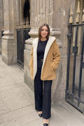 Veste Teddy Oversize Style Américain – Blouson Bomber Femme Tendance – INCERTAINES