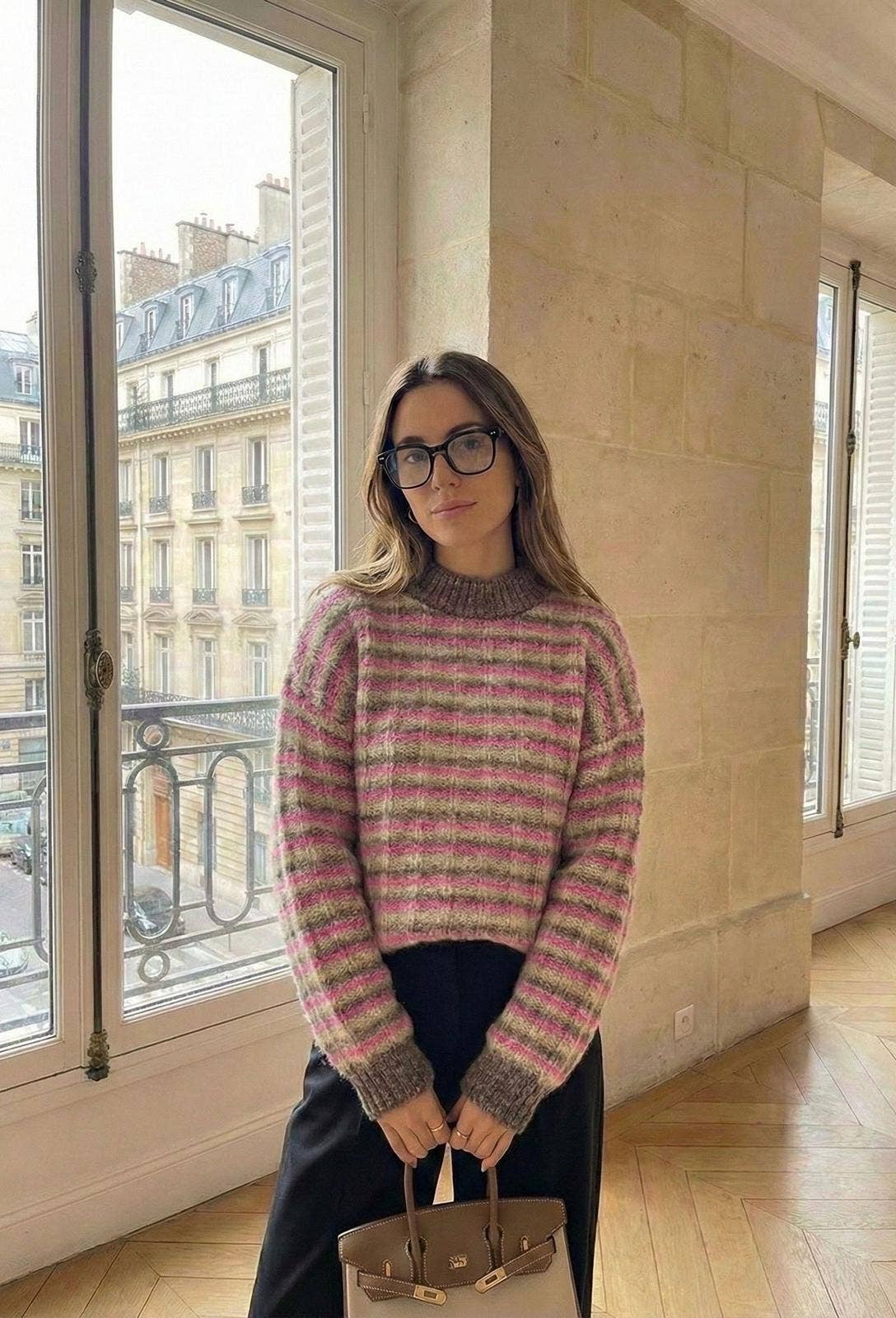 Pull Manche Longue Rayure