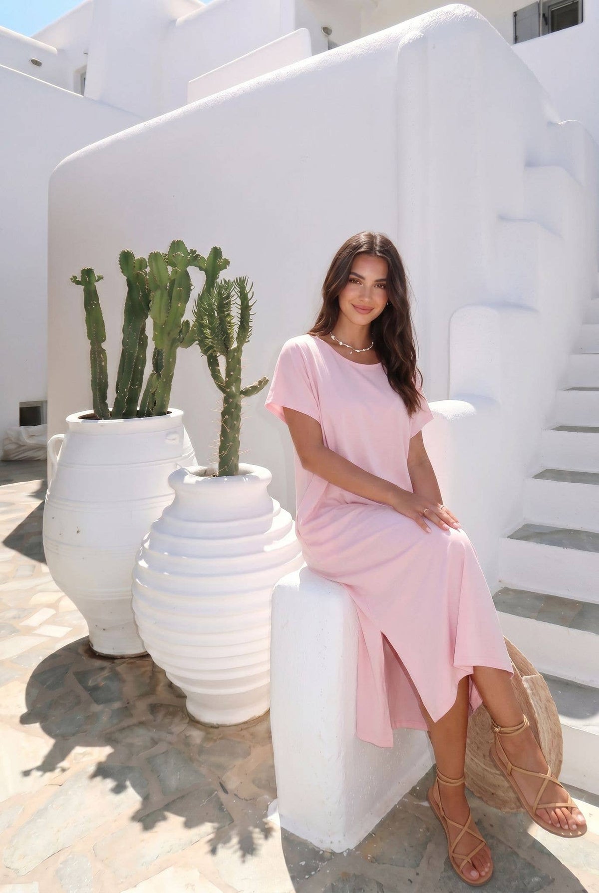 Robe Dos Nu En Coton