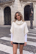 Pull Mohair/Laine Sans Manches Col Roulé Oversize - INCERTAINES