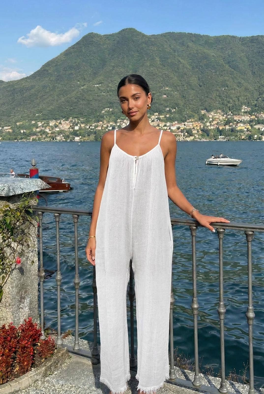 Combinaison Oversize En Coton/Lin