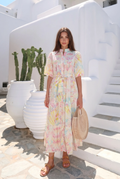 Robe Longue Colorée Broderie