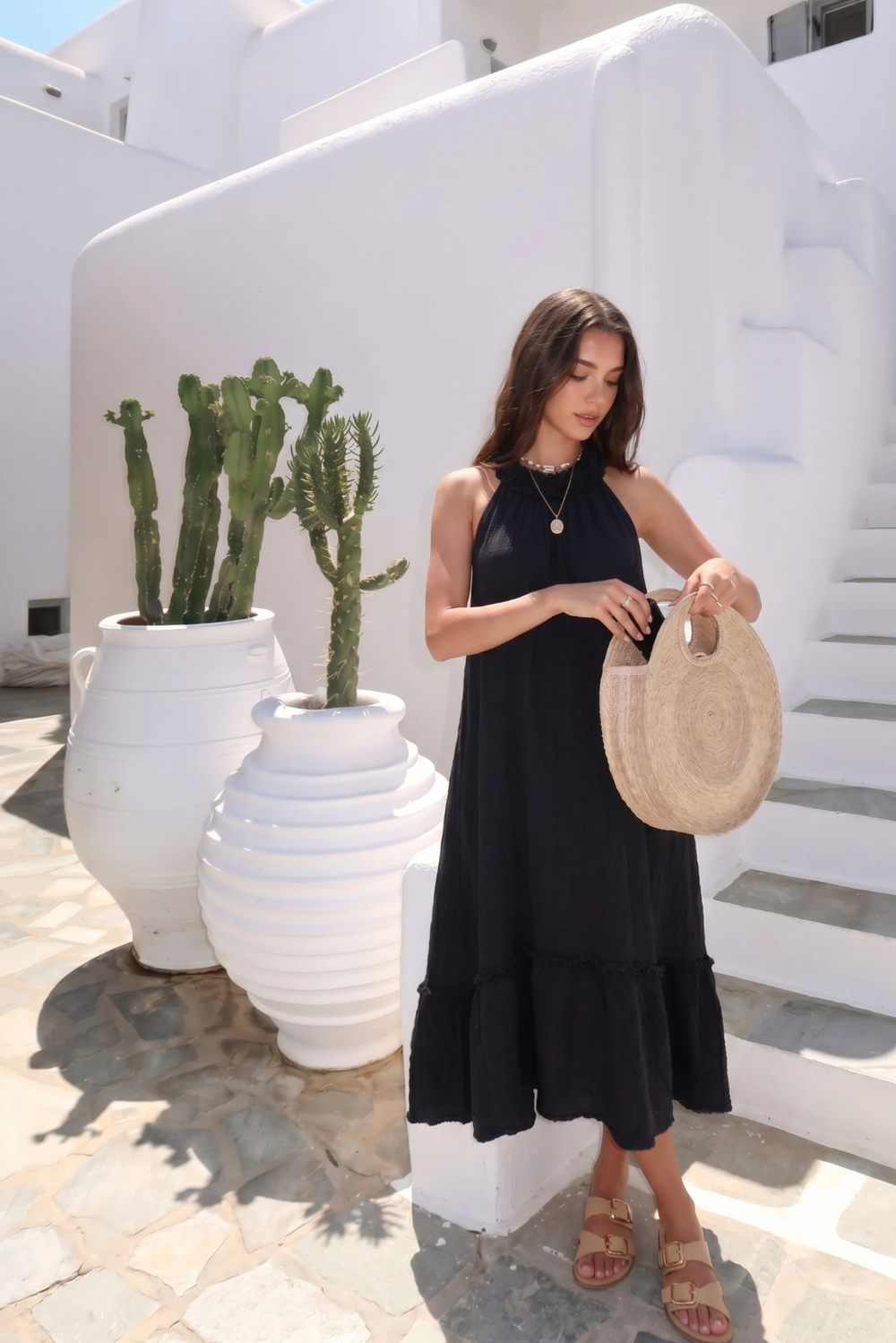 Robe Froufrou Au Col