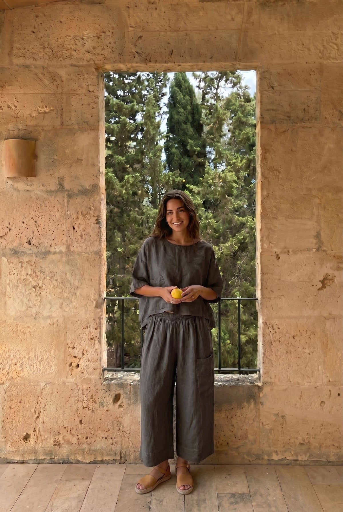 Pantalon Oversize Porté Avec Le Haut26747 Vendu Séparément