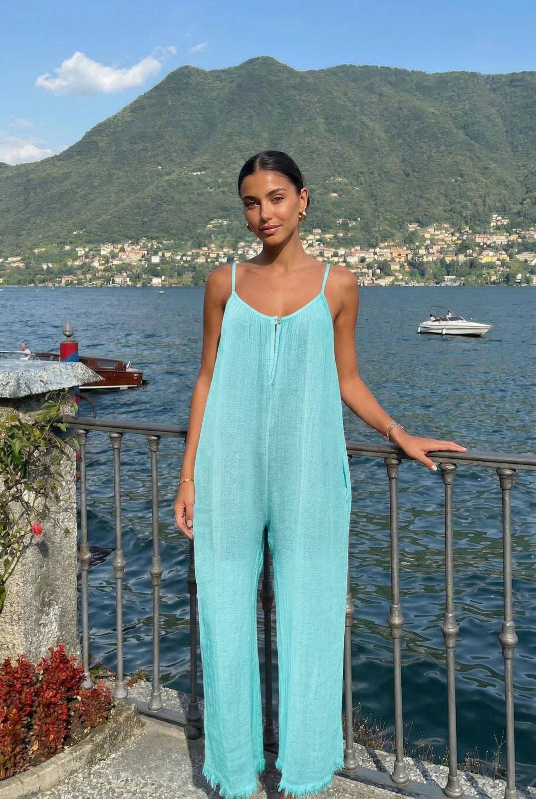 Combinaison Oversize En Coton/Lin