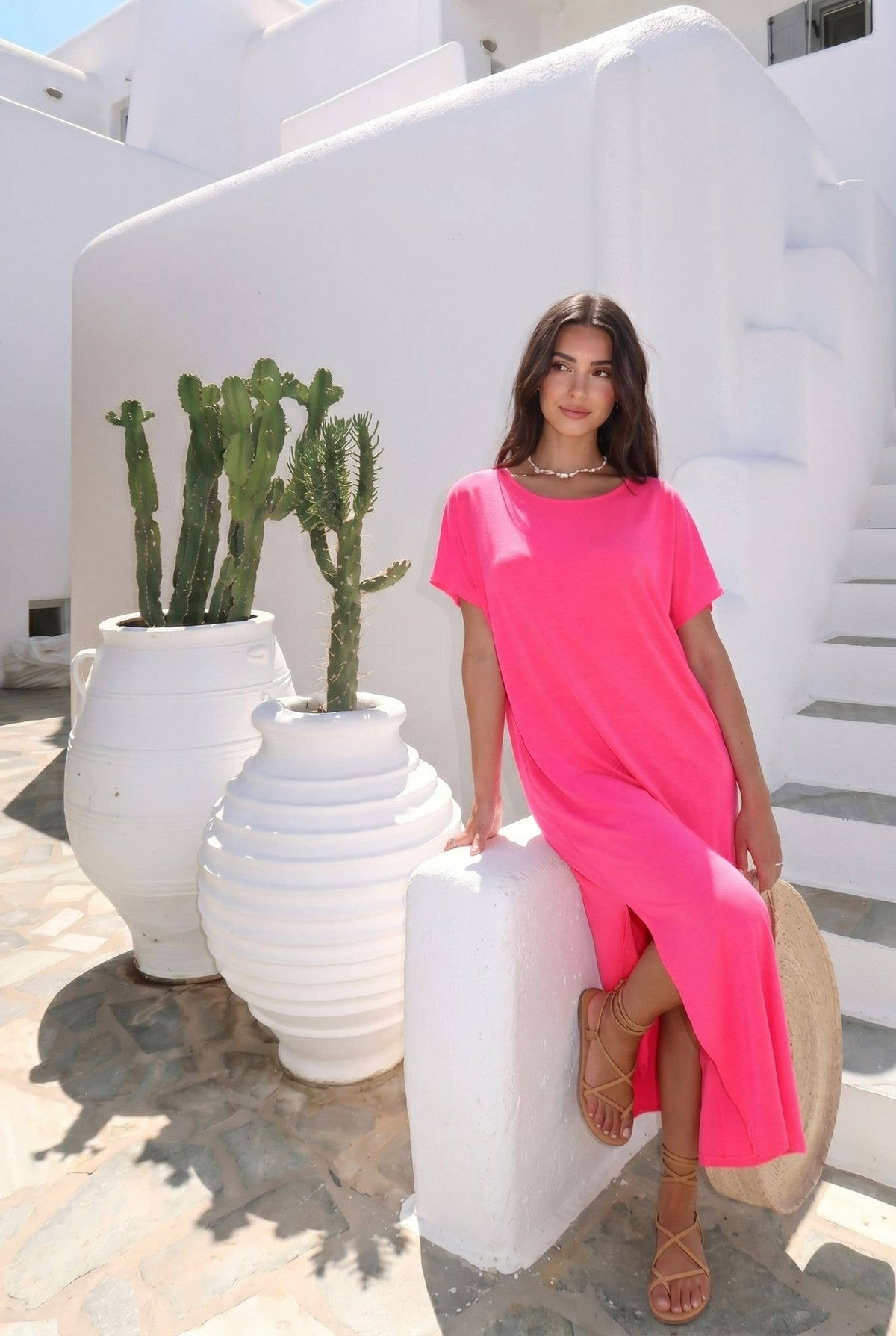 Robe Dos Nu En Coton
