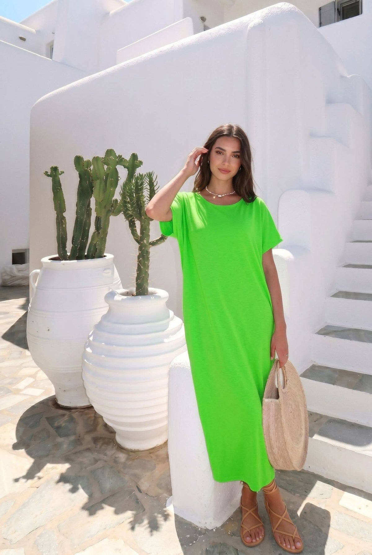 Robe Dos Nu En Coton