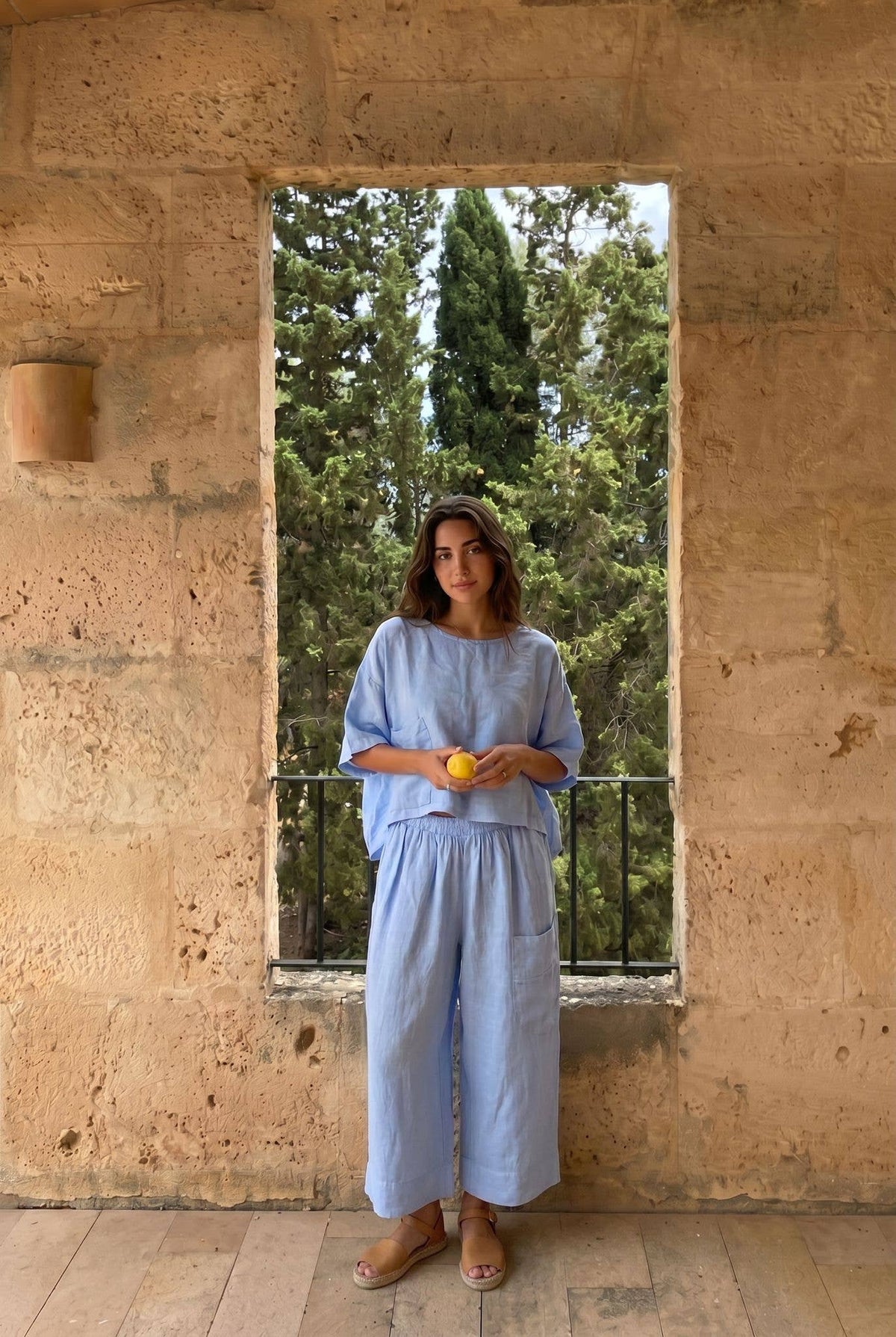 Pantalon Oversize Porté Avec Le Haut26747 Vendu Séparément