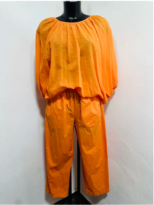 Haut En Voile De Coton Peut Se Porter Avec Le Pantalon13633