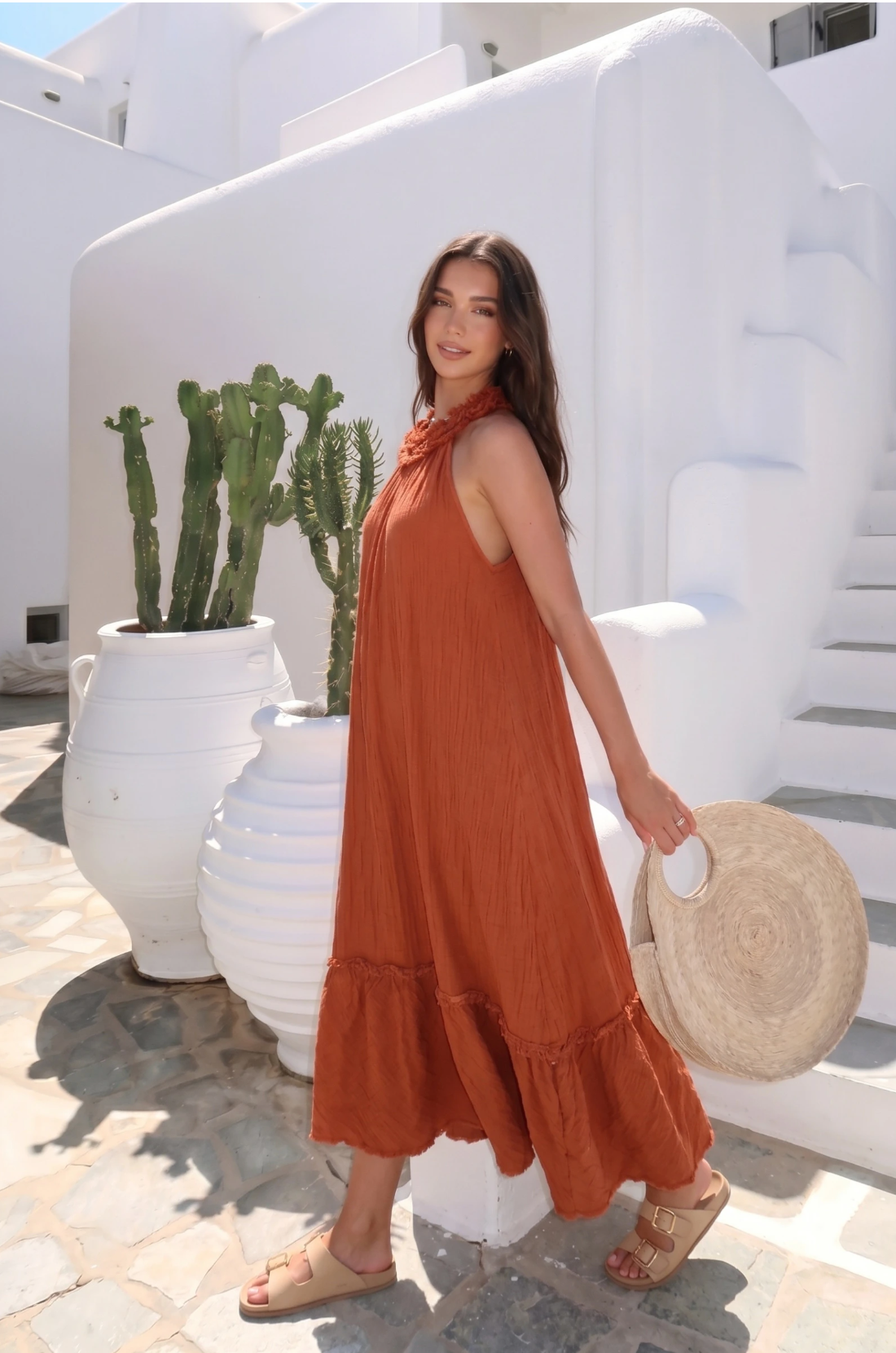 Robe Froufrou Au Col