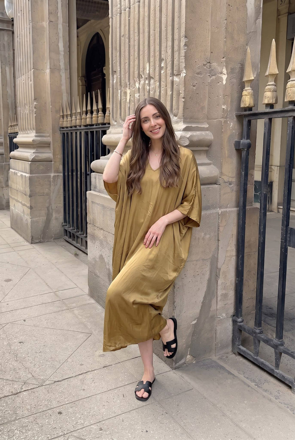 Robe Viscose Soie Oversize